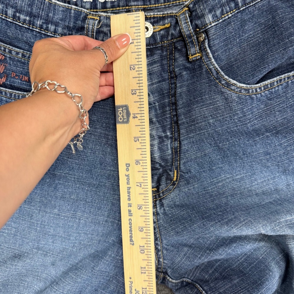 VTG Pepe Jeans UK 73 Mens Jeans Wide Leg Taper Denim Blue Y2K Skater Size 30x30 - Picture 7 of 9